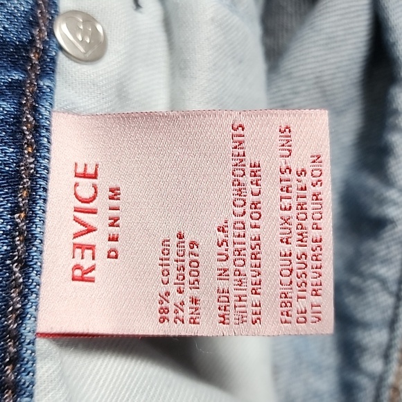 Revice Matchmaker Patchwork Love at First Sight Denim Jeans/Size 23 - Picture 5 of 16